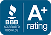 Better Business Bureau A+ rating logo
